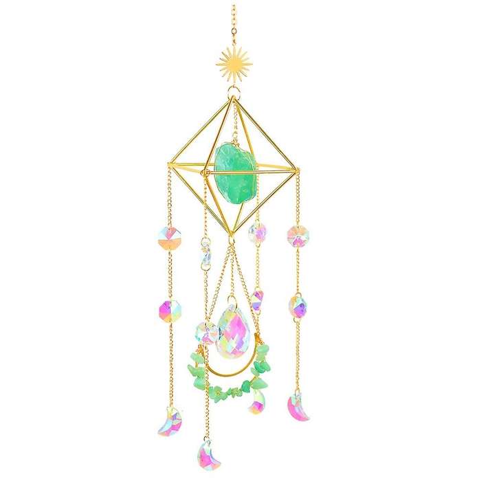 Crystal Wind Chime Pendant Hanging Drop for Garden Wind Chimes,3