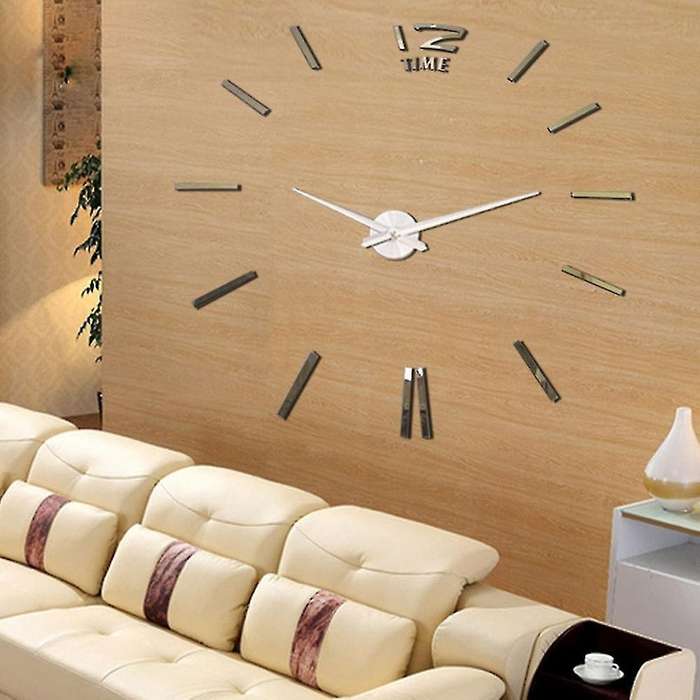 Acrylic Mirrored Wall Clock Decoration Diy Clock Mirror Decoration 4
