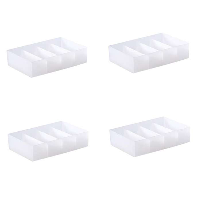 4pcs Partition Drawer Storage Box Partition Grid Storage Box (l)