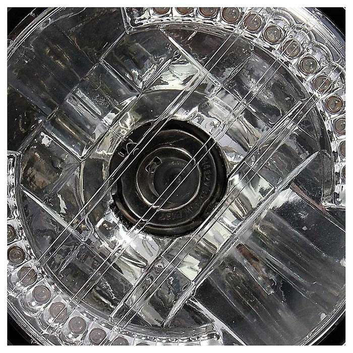 7 Inch Motorcycle Round Headlight Halogen H4 Bulb for Bobber
