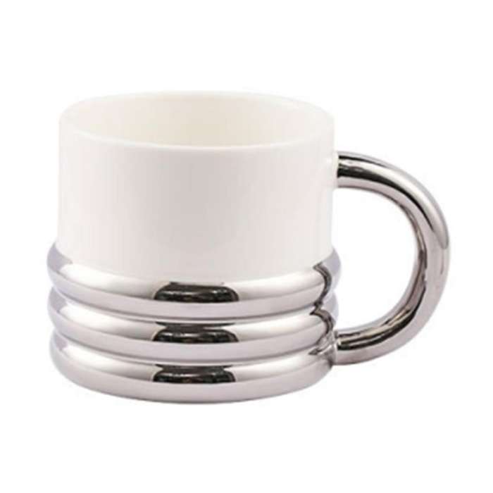 Electroplating Ceramic Mugs Coffee Cups Tea Cold Drink Juice Mug A