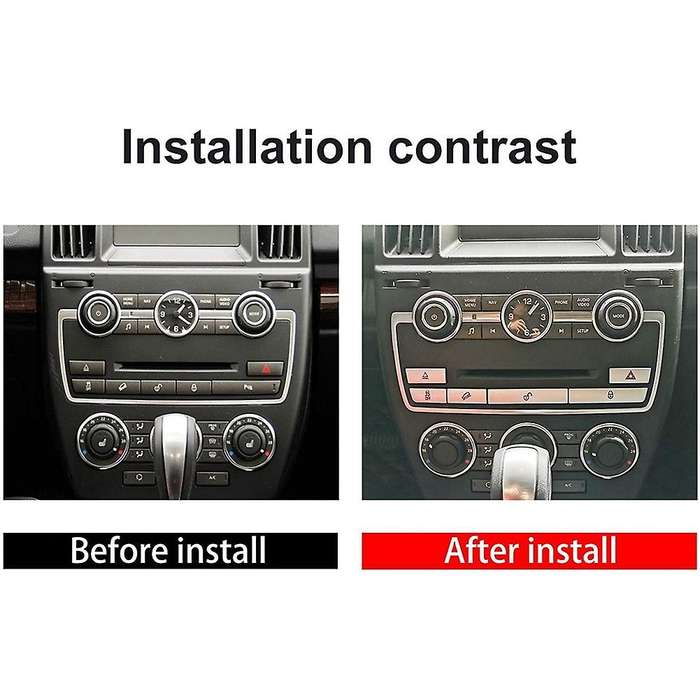 For 2013-15 Freelander 2 Double Flash Light Button Sticker,low Match