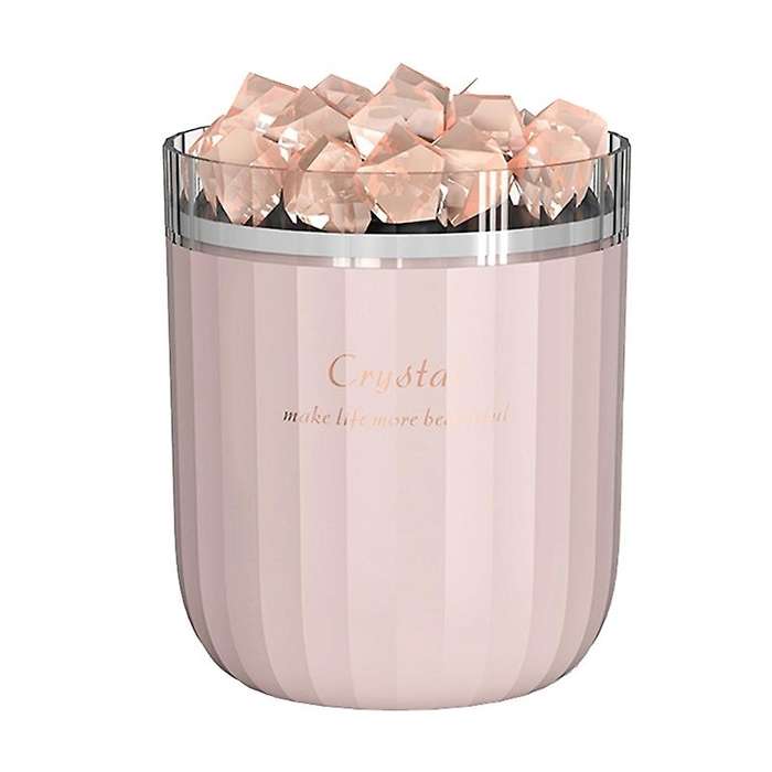 Crystal Aromatherapy Air Humidifier with Atmosphere Lamp Home Pink