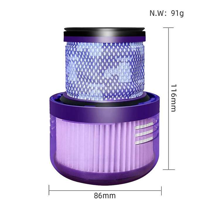 2pcs Washable Filter for Dyson V10 Digital Slim Fluffy Cleaner Parts