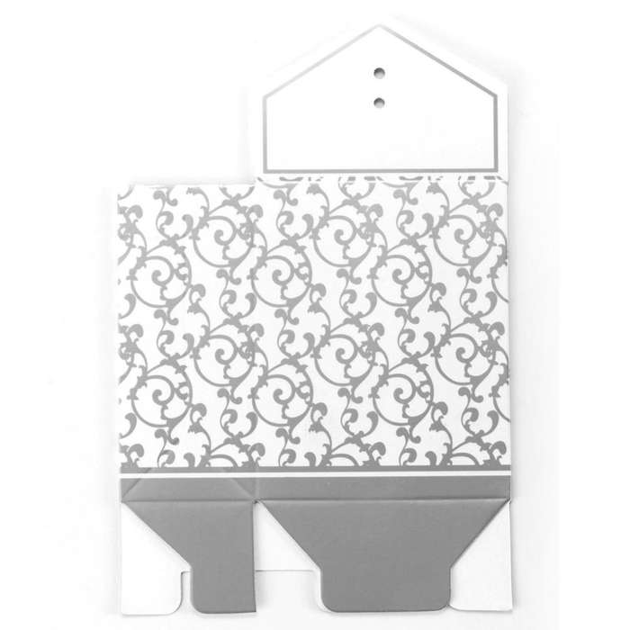 50x Boite Dragee Wedding Accessory Table Baptism Flower Fete Argente