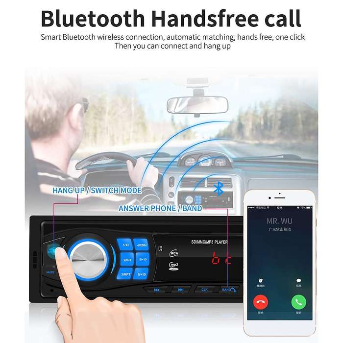 Bluetooth Radio 12v Car Stereo Fm Radio Aux-in Receive Car Mp3 Player