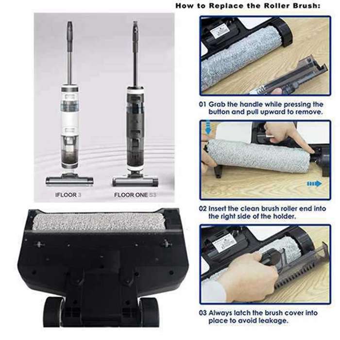 Filter and Brush for Tineco Ifloor 3/ifloor One S3 Vacuum Cleaner