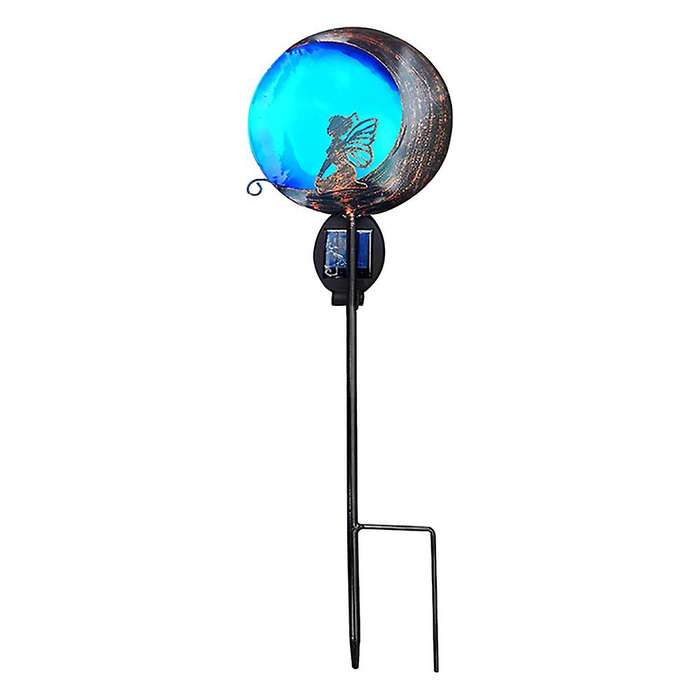 Solar Pathway Lights Wrought Iron Led Moon Angel Lighting Garden