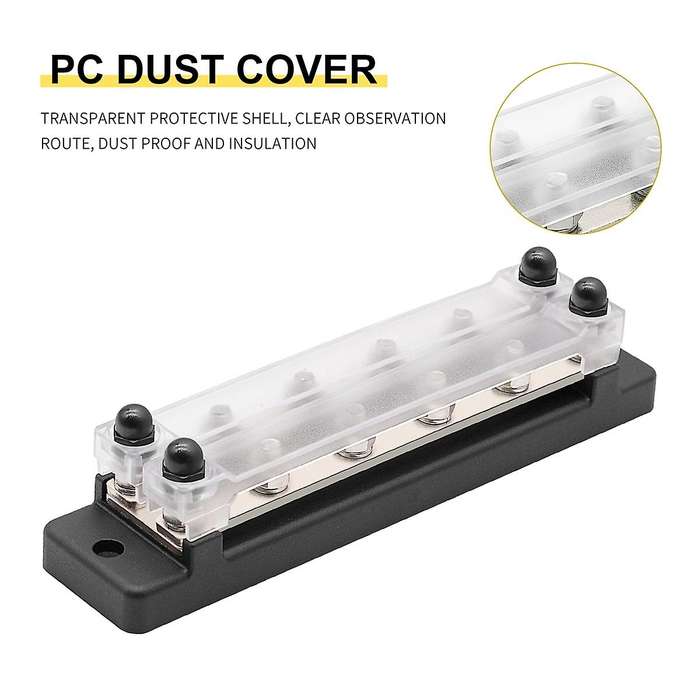4 Way Dual Row Terminal 150a Bus Bar Block Ground Distribution