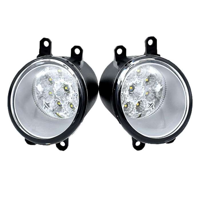 1pair Car Led Bulb Front Bumper Fog Lights Assembly Driving Lamp