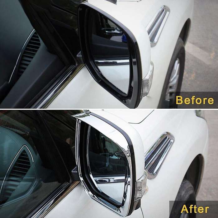 Car Rear View Mirror Cover Panel Rain Guard for Nissan Patrol Y62