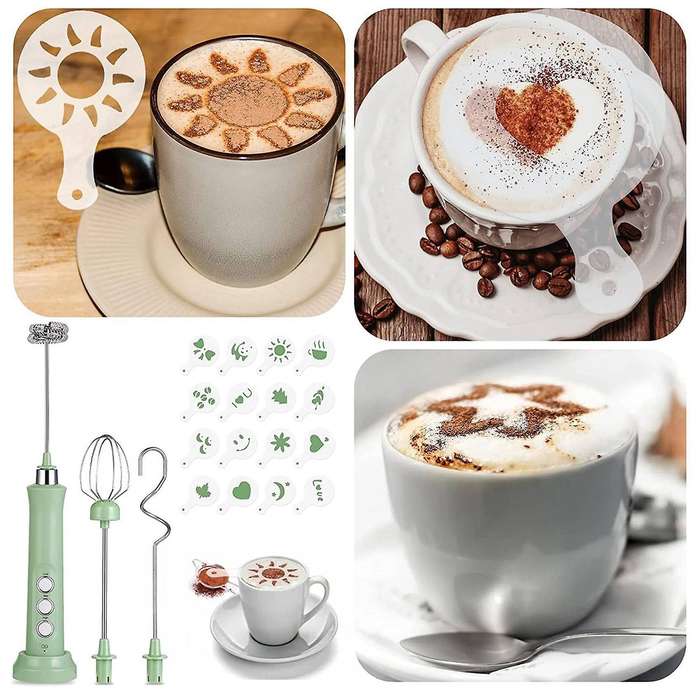 3 Speeds Rechargeable Coffee Mixer for Coffee,cappuccino,matcha