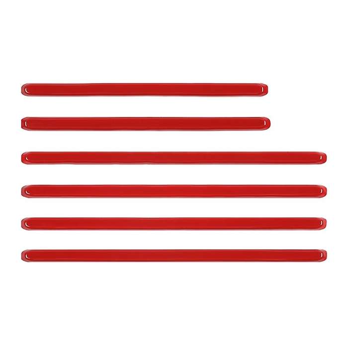 Car Tail Box Decoration Strip for Jeep Wrangler Jl Abs Red