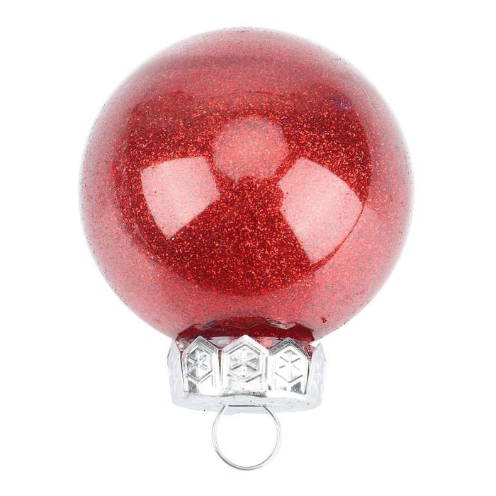 30pcs 6mm Christmas Tree Decoration Ball, Hanging Ball, Red