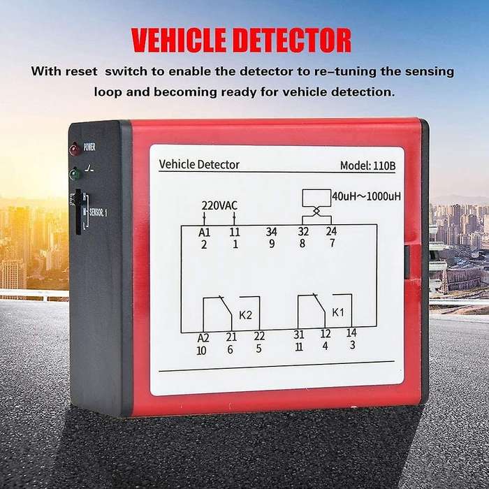 110b Ac220v Single Channel Vehicle Loop Detector for Car Parking