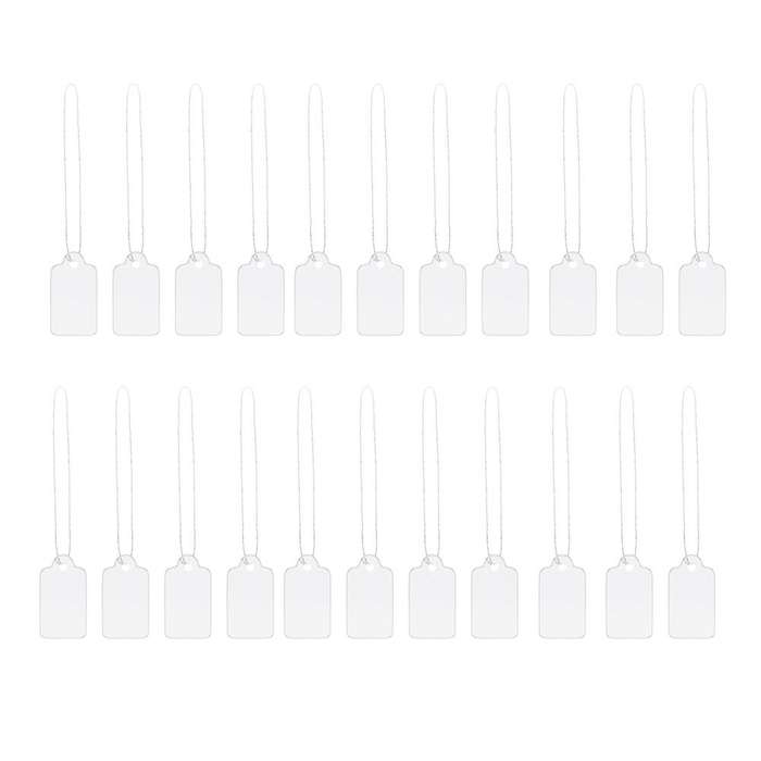 1500 Pcs White Marking Strung Tags Rectangle Price Marking Labels
