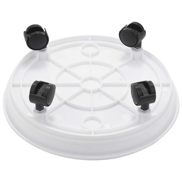 Flower Pot Dolly,plant Stand, 2x Flower Pot Trays On Wheels(2 Pcs)