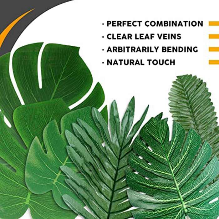 Palm Leaves Artificial Tropical for Decoration Wedding Birthday Party