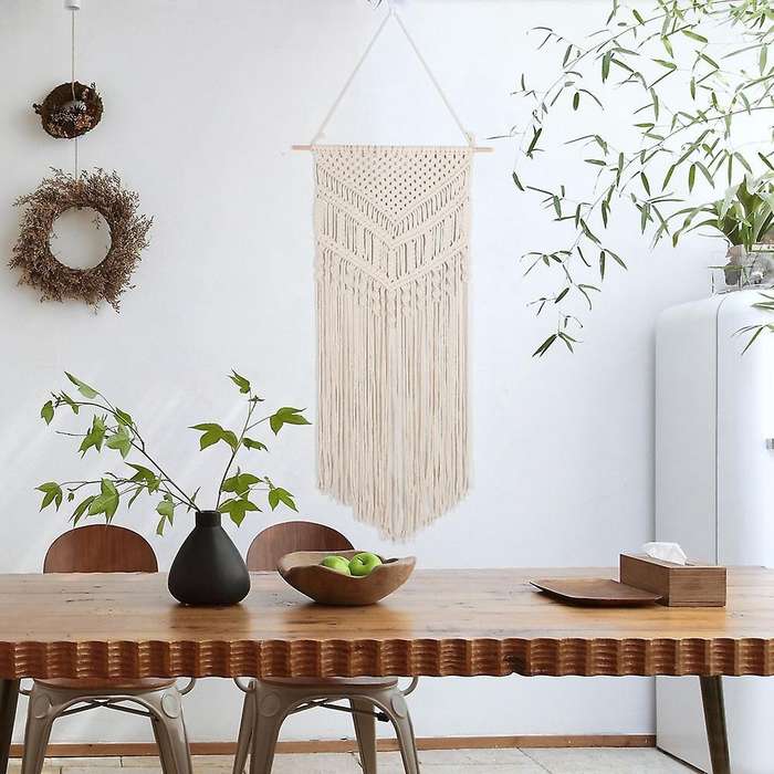 Woven Wall Hanging Modern Bohemian Tapestry for Bedroom Apartment
