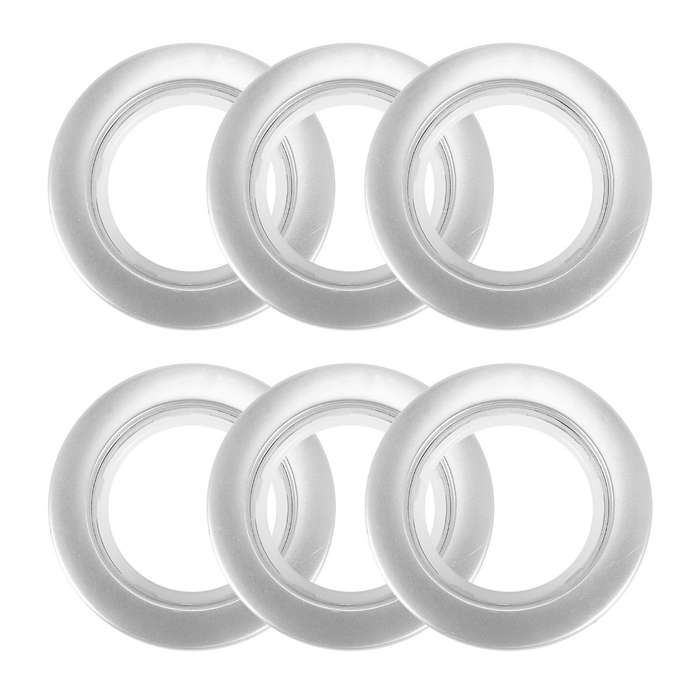 50 Pac Curtain Eyelet Rings Nanoscale Low Noise Roman Ring (silver)