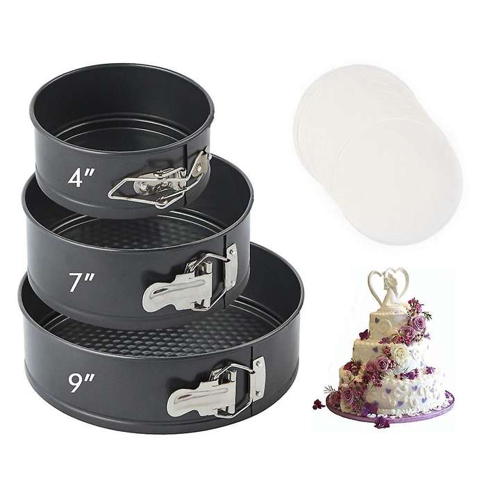 Black Round Cake Mold Qifeng Buckle Baking Tool Cake Pan Baking Pan