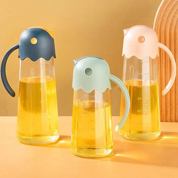 Automatic Opening Closing Oil Bottle Leakproof Condiment Container,a