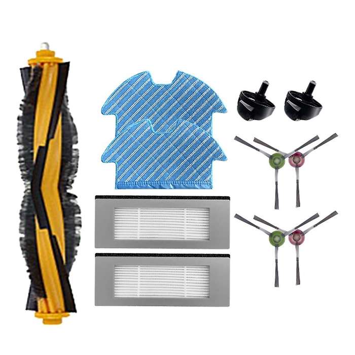 11pcs Hepa Filter Main Side Brush for Ecovacs Deebot Ozmo 900 Dn5g
