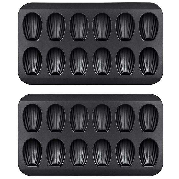 Non-stick Madeleine Pot Baking Mold 12 with Shell for Oven Baking