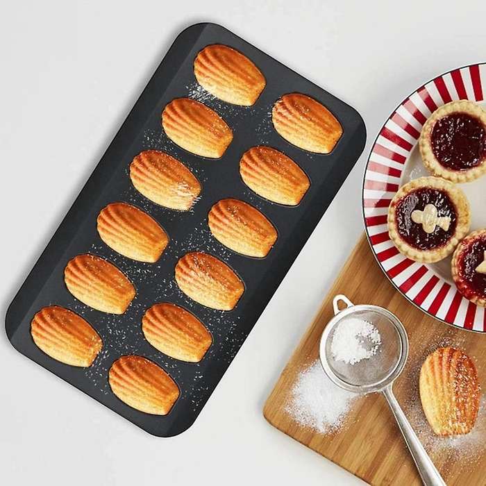 Non-stick Madeleine Pot Baking Mold 12 with Shell for Oven Baking