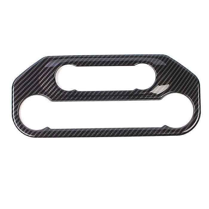 Center Control Air Conditioner Panel Cover Trim Sticker Carbon Fiber