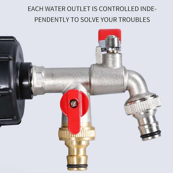 Ibc Adapter Garden Water Tank Connector Rainwater Valve Adapter Tap,b