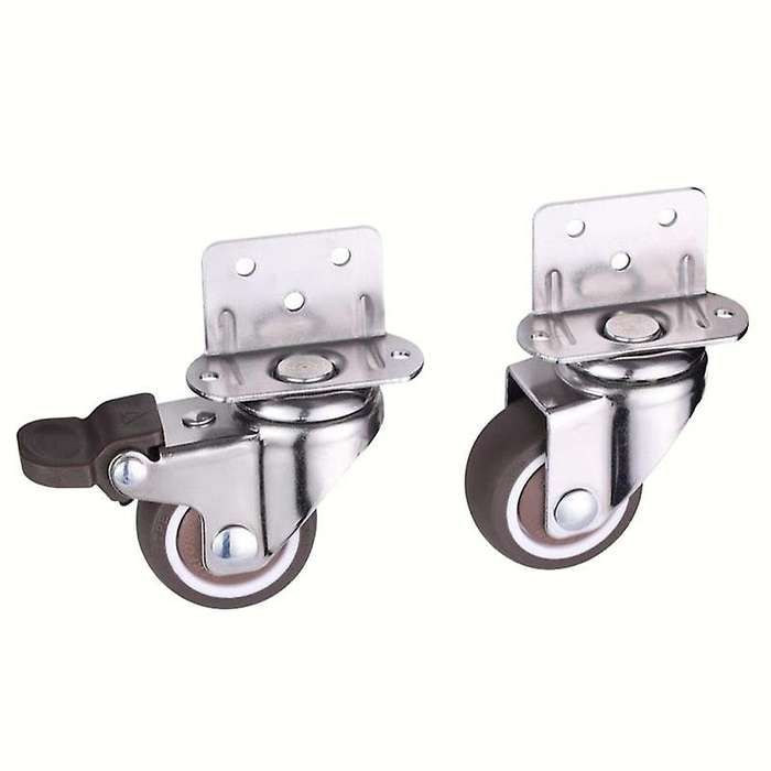 8 Pcs Household Casters Wheels 1 Inch Heavy Duty Swivel Rubber Roller