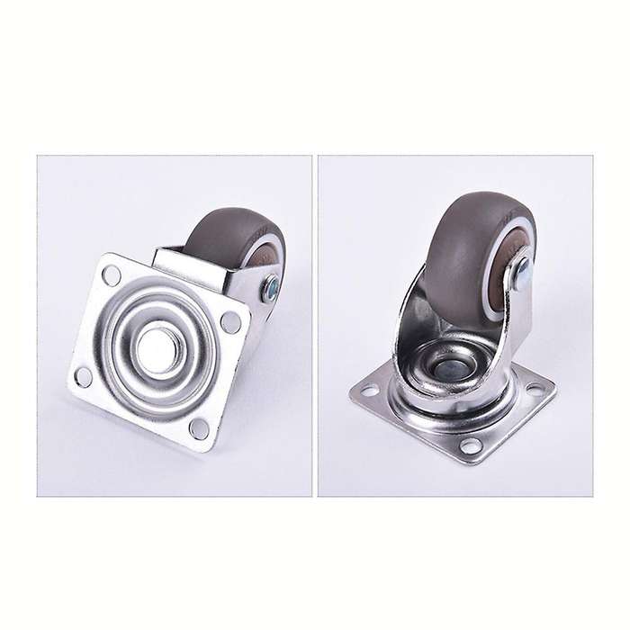 8 Pcs Household Casters Wheels 1 Inch Heavy Duty Swivel Rubber Roller