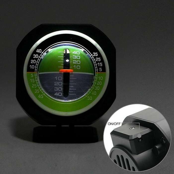 Inclinometer Level,compass Luminous Led Car Inclinometer Equipment