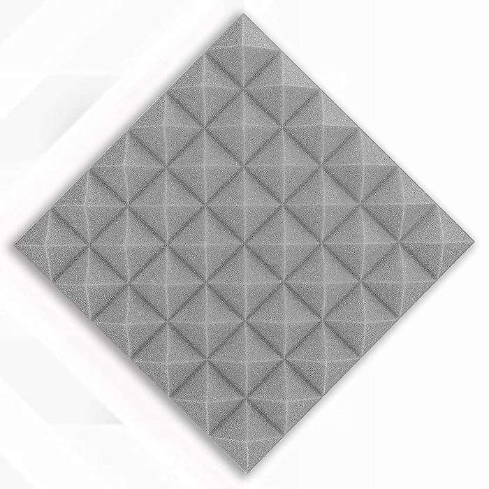 12 Pcs Acoustic Foam Pyramid Flame-retardant for Recording Studios