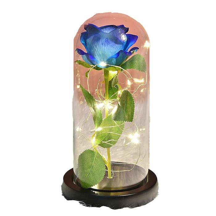 Rose Gift Decoration Rose Artificial Rose Gift Led Lamp Anniversary,d