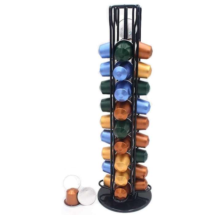 Coffee Capsule Storage Holder for Nespresso, Metal Capsule Rack