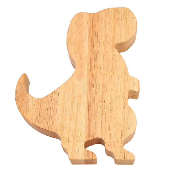 Tyrannosaurus Piggy Bank Pine Piggy Bank Transparent Gift 16x22cm