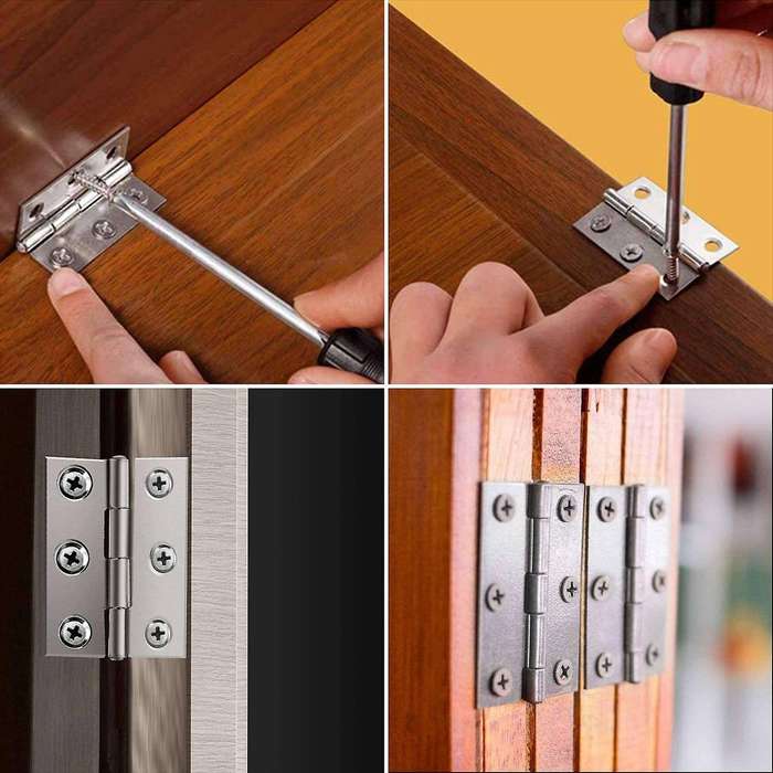 24 Pcs 66mm Timber Door Hinges for Internal & External with Screws