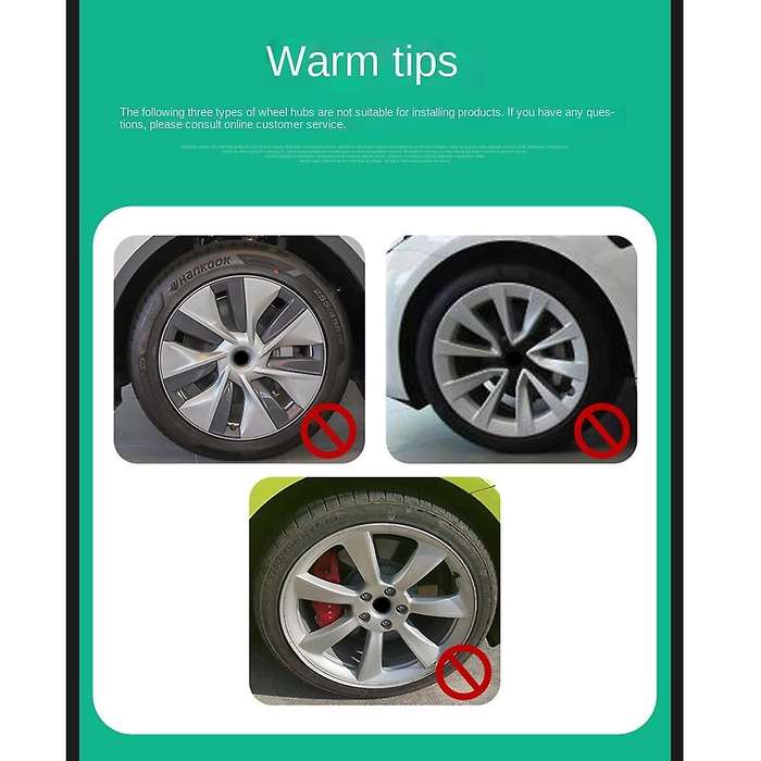 For Tesla Model Y Original 20inch Rim Wheel Center Hubcaps 4pcs Red