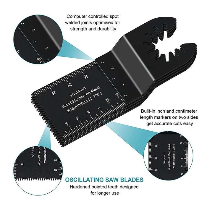 24pcs Metal Saw Blades Compatible with Fein Multimaster Porter Cable