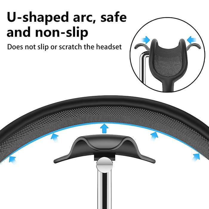 Headphone Holder, Earphone Non-slip Holder, Headset Desktop(black)