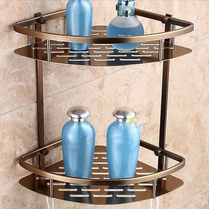 Wall Mounted Antique Finish Aluminum Bathroom Shower Double Layer