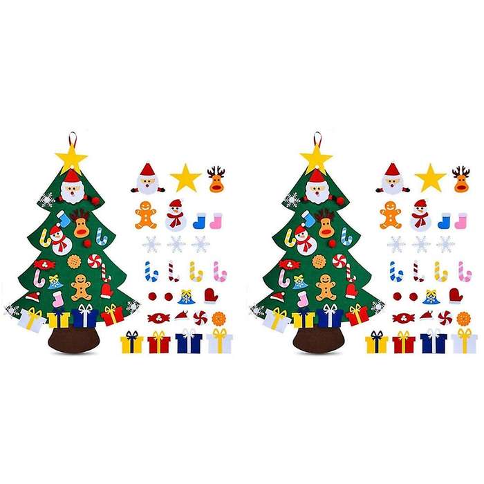 2x for Diy Decorations, Wall Hanging Christmas Tree Home,for Children