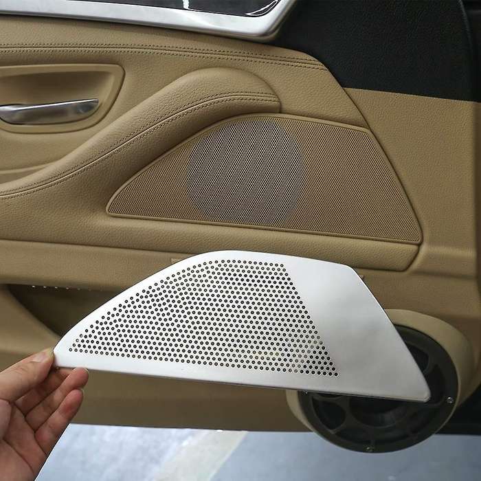 Car Door Stereo Speaker Cover for Bmw 5 Series Aluminum Alloy 2pcs