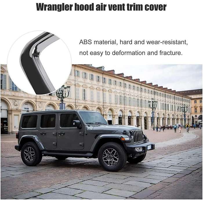 Jl Hood Vent Cover Air Intake Trim Frame for Wrangler Jl 2018+ &jt, C
