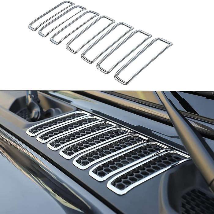 Jl Hood Vent Cover Air Intake Trim Frame for Wrangler Jl 2018+ &jt, C