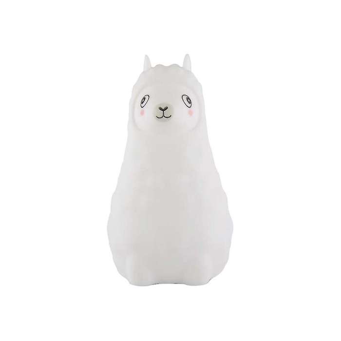 Night Light Cute Alpaca Led Silicone Lights with Remote for Children