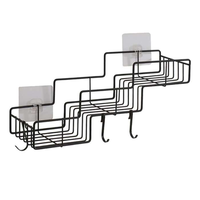 3 Stepped Shelf for Razor Shampoo Organizer Wall Mounted Shelf B