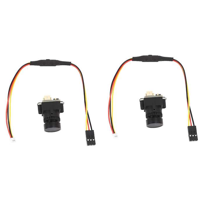 2x 1000tvl Fpv Camera 2.8mm Wide Angle Lens Cmos Ntsc Pal for Qav250